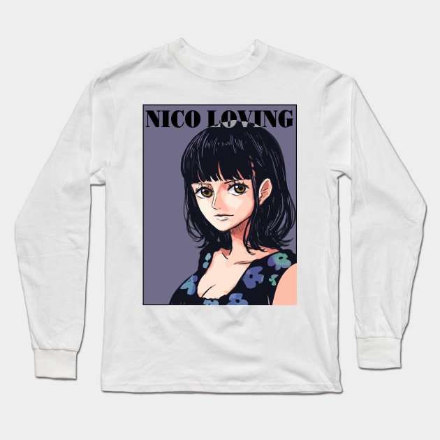 Nico Robin One Piece Fashion Long Sleeve T-Shirt by KDungUniversal